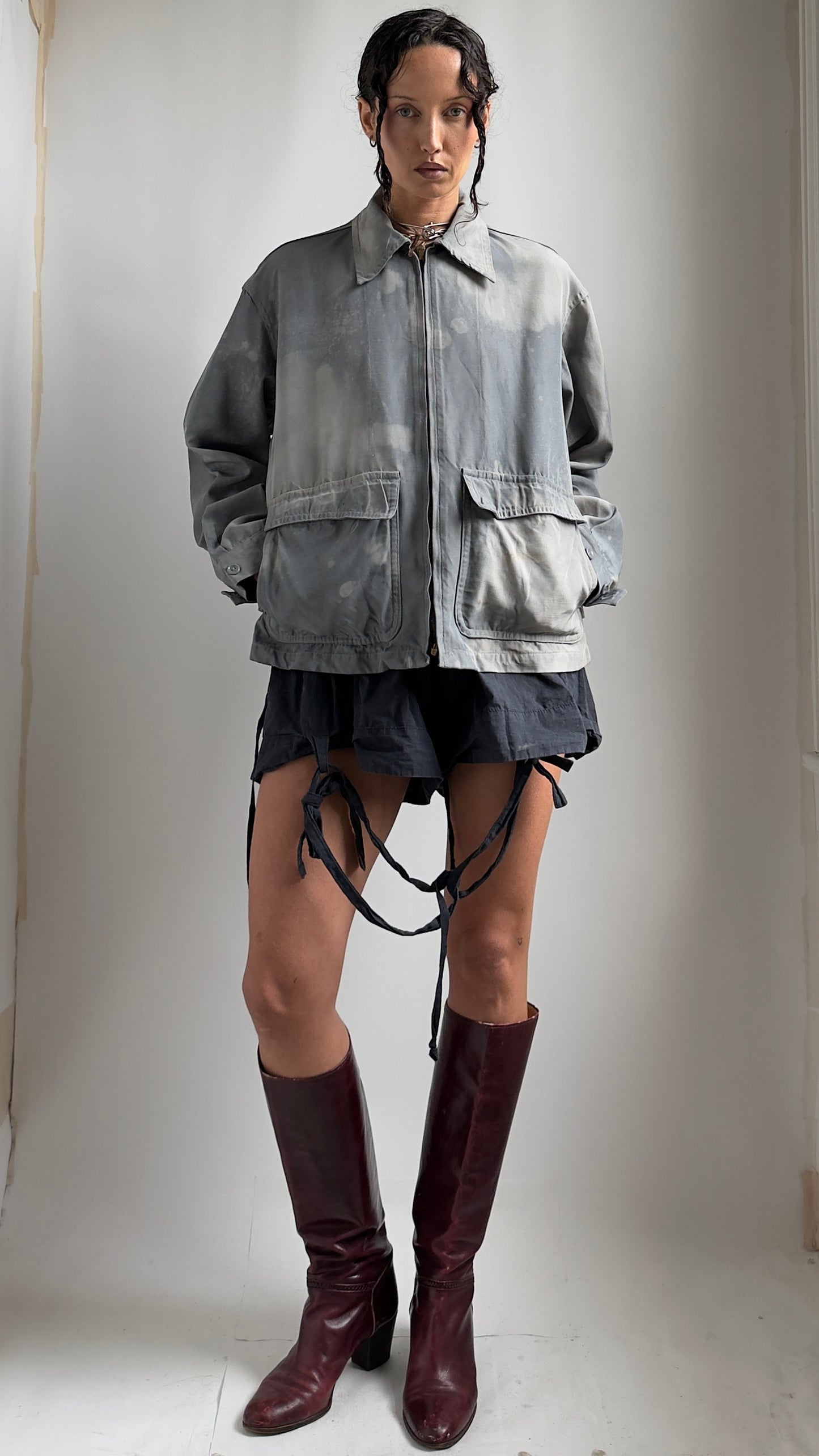 ULTRA RARE 40S BANTAMAC GABERDINE JACKET / UK 6-14