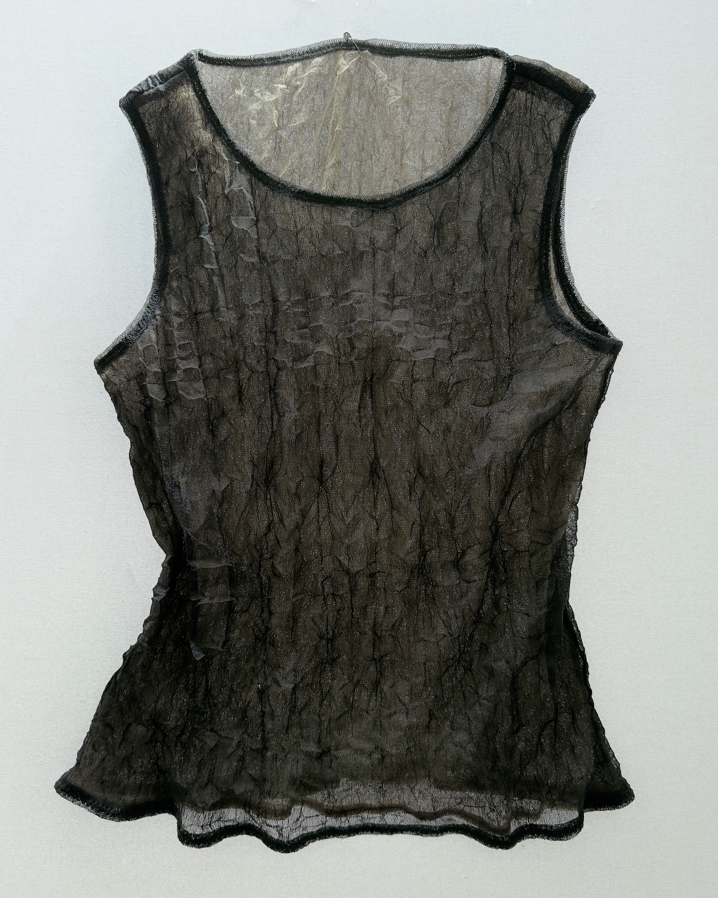 90S HIROKO KOSHINO LAYERED MESH TOP / UK 8-12