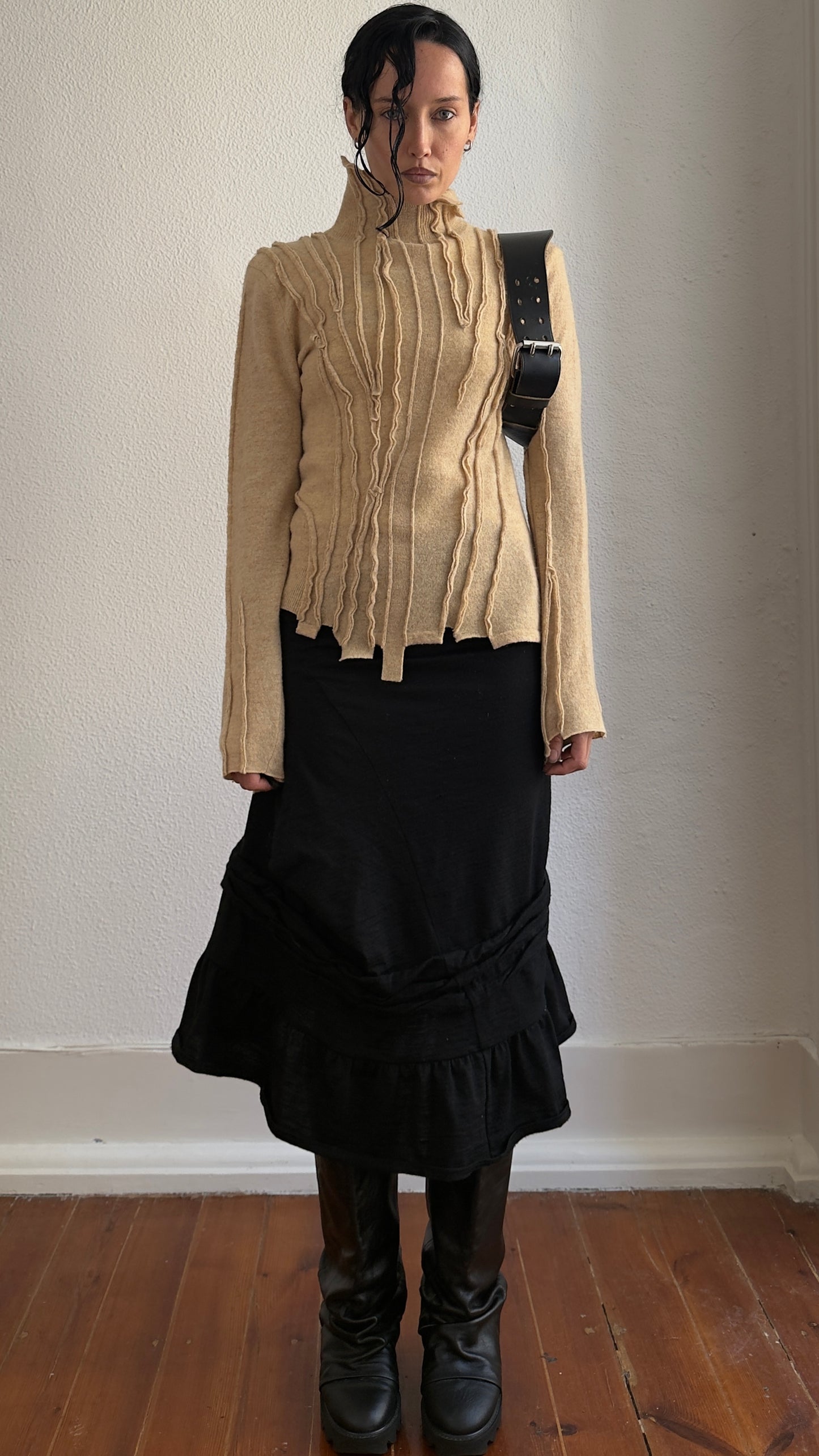 RARE 90S PLEIN SUD SCULPTURAL DECONSTRUCTED JUMPER / UK 6-10