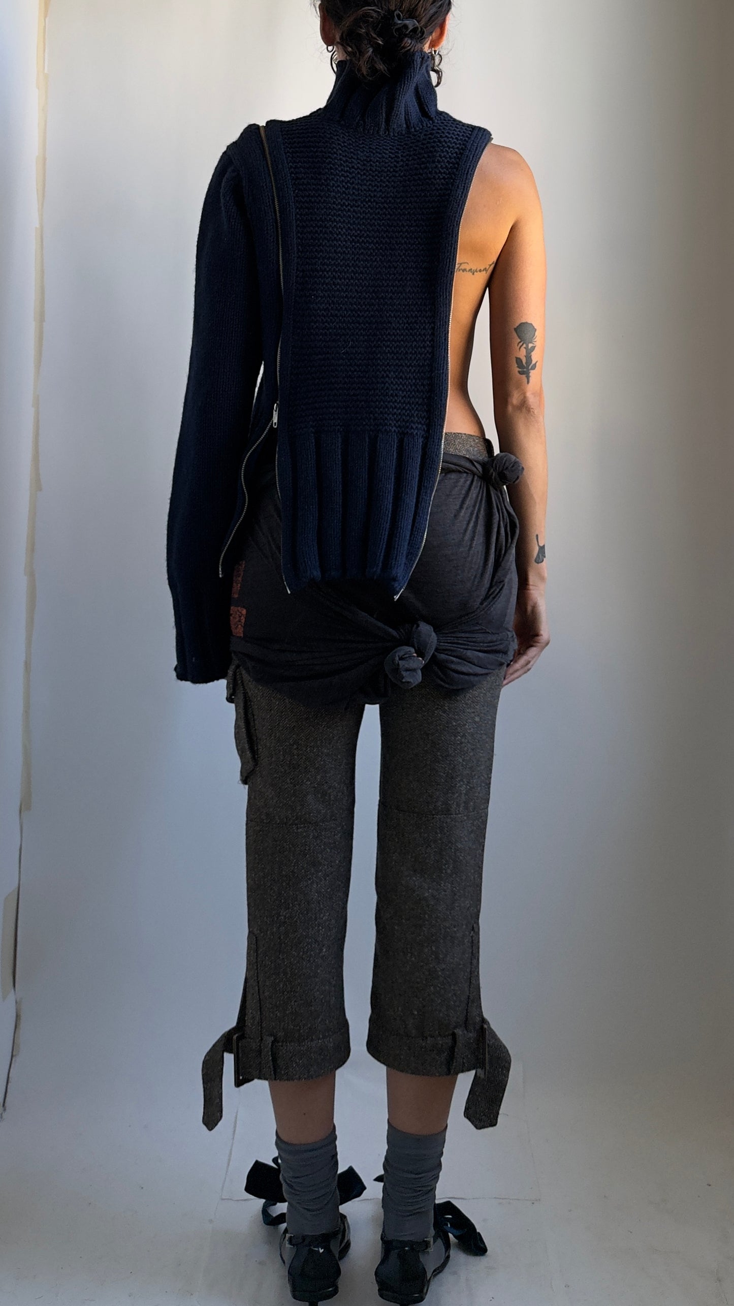 ULTRA RARE LATE 90S W< WALTER VAN BEIRENDONCK ZIP JUMPER / UK 8-12