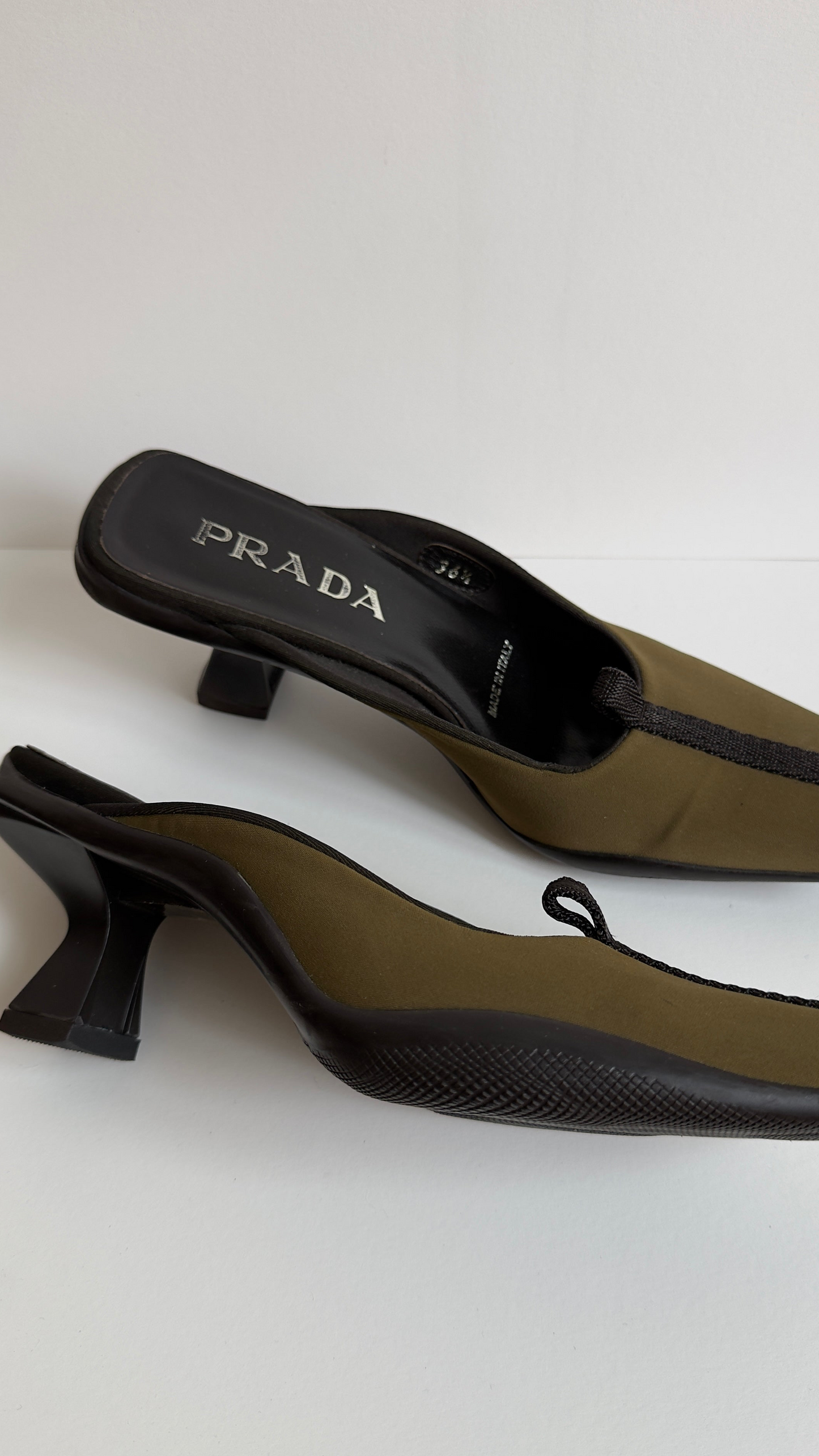 RARE FW 1999 PRADA MULES / 36.5 / 3.5 UK