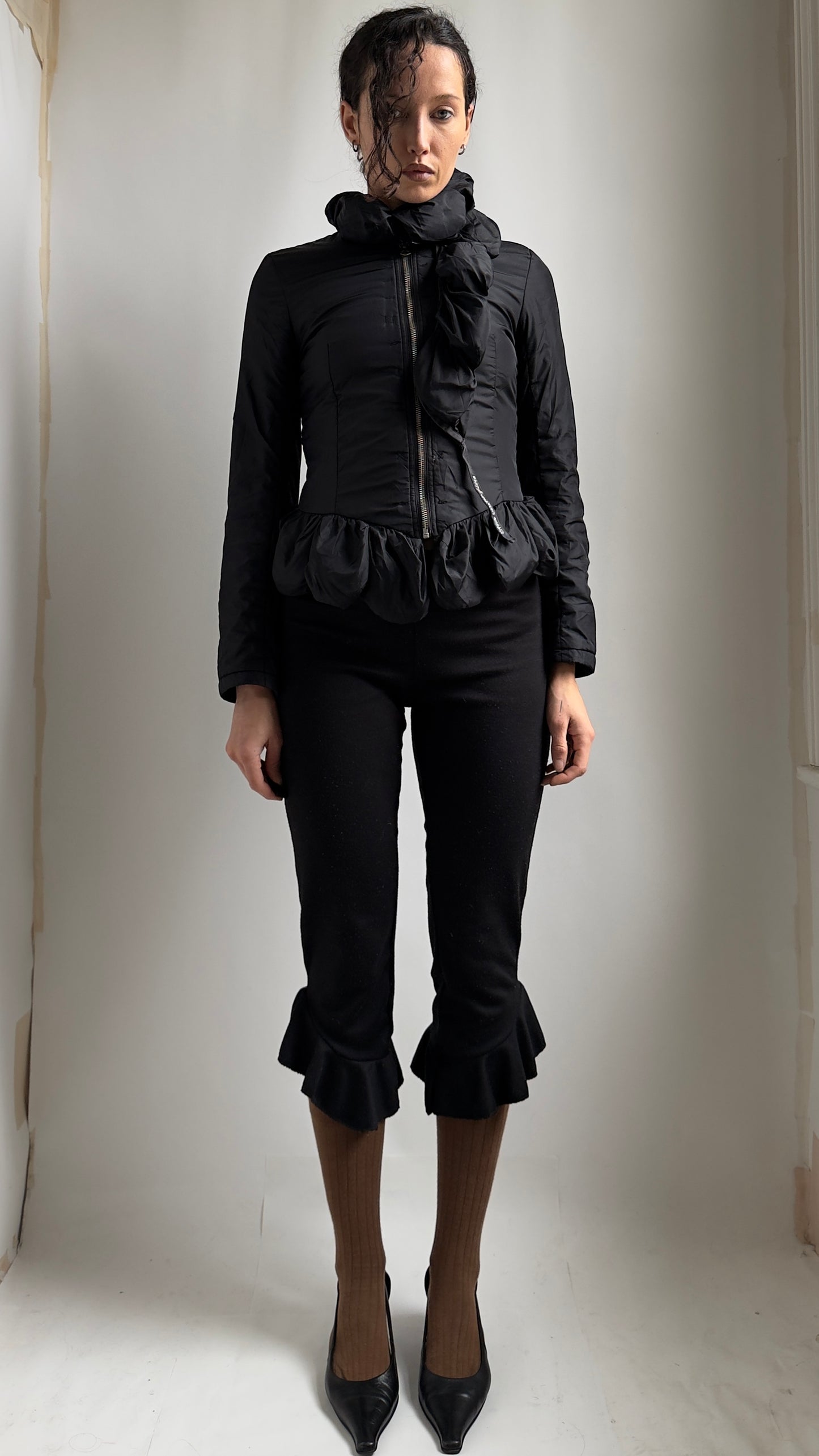 RARE 90S MARITHE FRANCOIS GIRBAUD BUBBLE PUFFER JACKET / UK 6