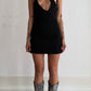 RARE 90S PLEIN SUD MINI DRESS WITH AVANT GARDE NECKLINE  / UK 8