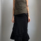 EARLY 2000S PLEIN SUD GATHERED VEST / UK 8
