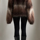 RARE 80S OVERSIZED OMBRE MOHAIR JUMPER / UK 8-12
