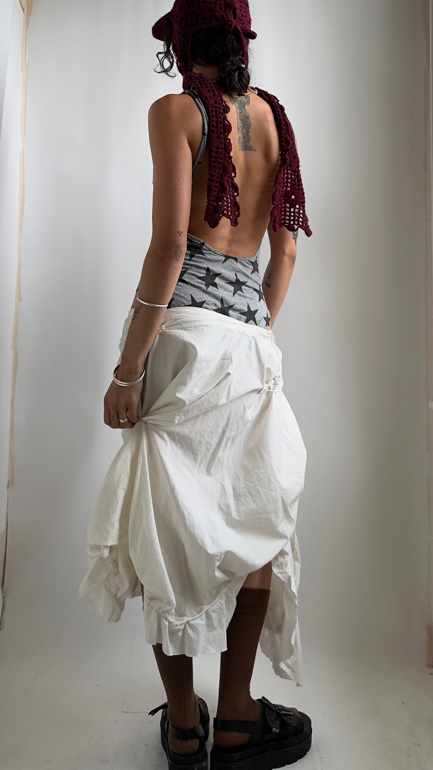 RARE EARLY 2000S MULTIWAY POPLIN SKIRT / UK 6-10