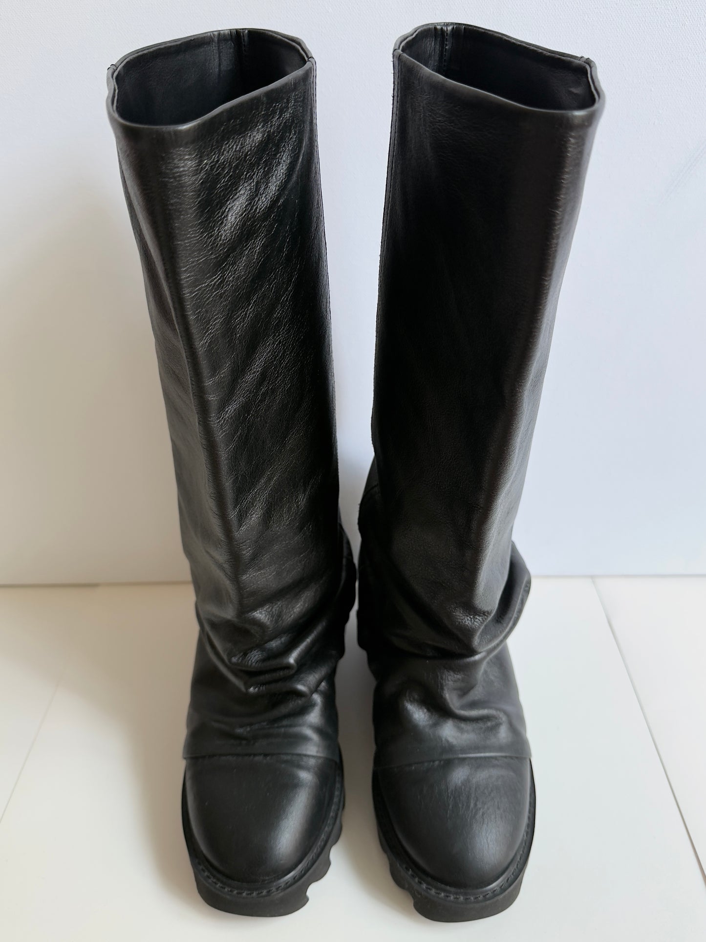 RARE MID 2000S ZUCCA JAPAN NAUSICAA SLOUCH BOOTS / 37 / UK 4