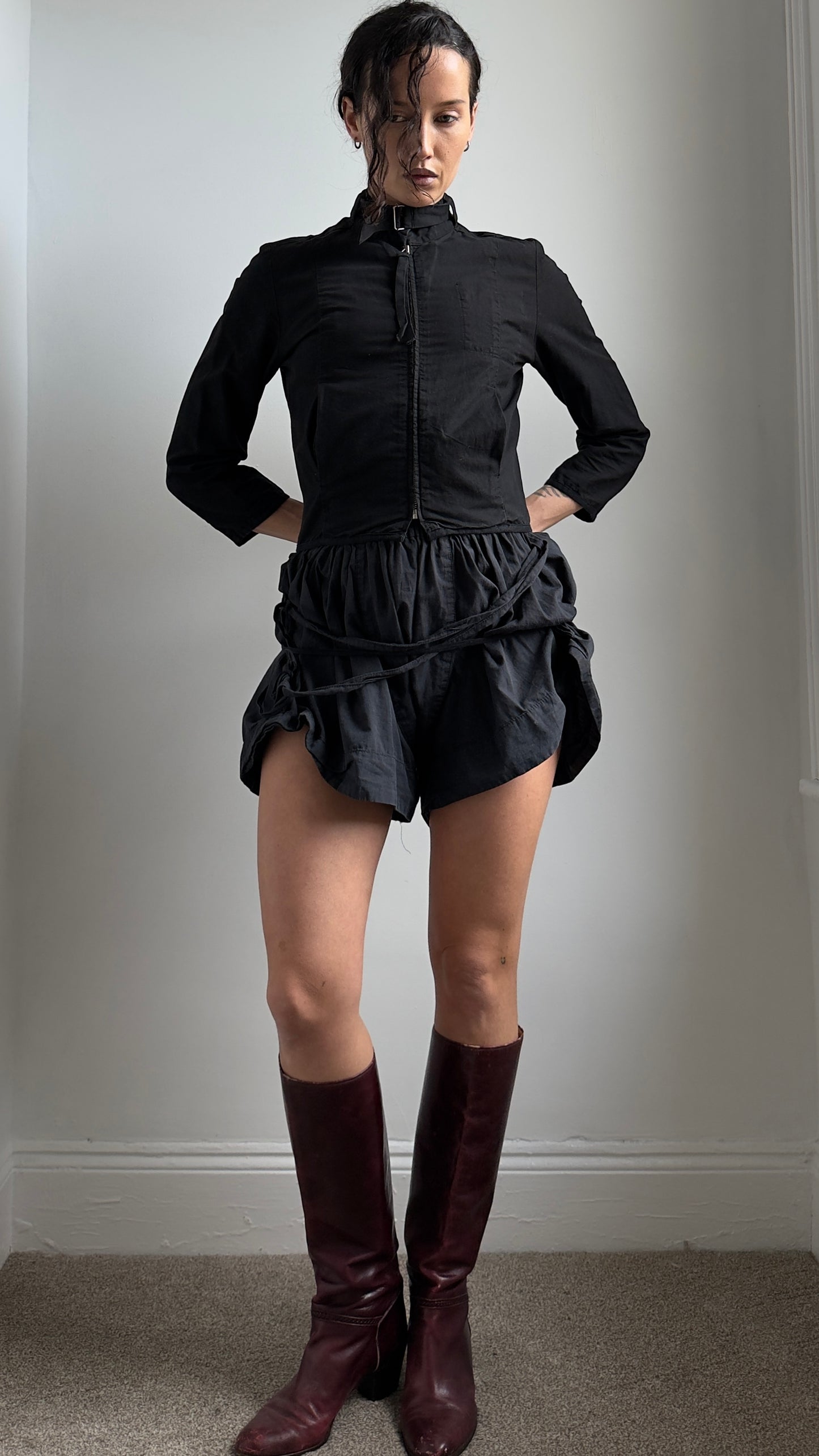 90S VIVIENNE WESTWOOD BONDAGE SHORTS / UK 6-8