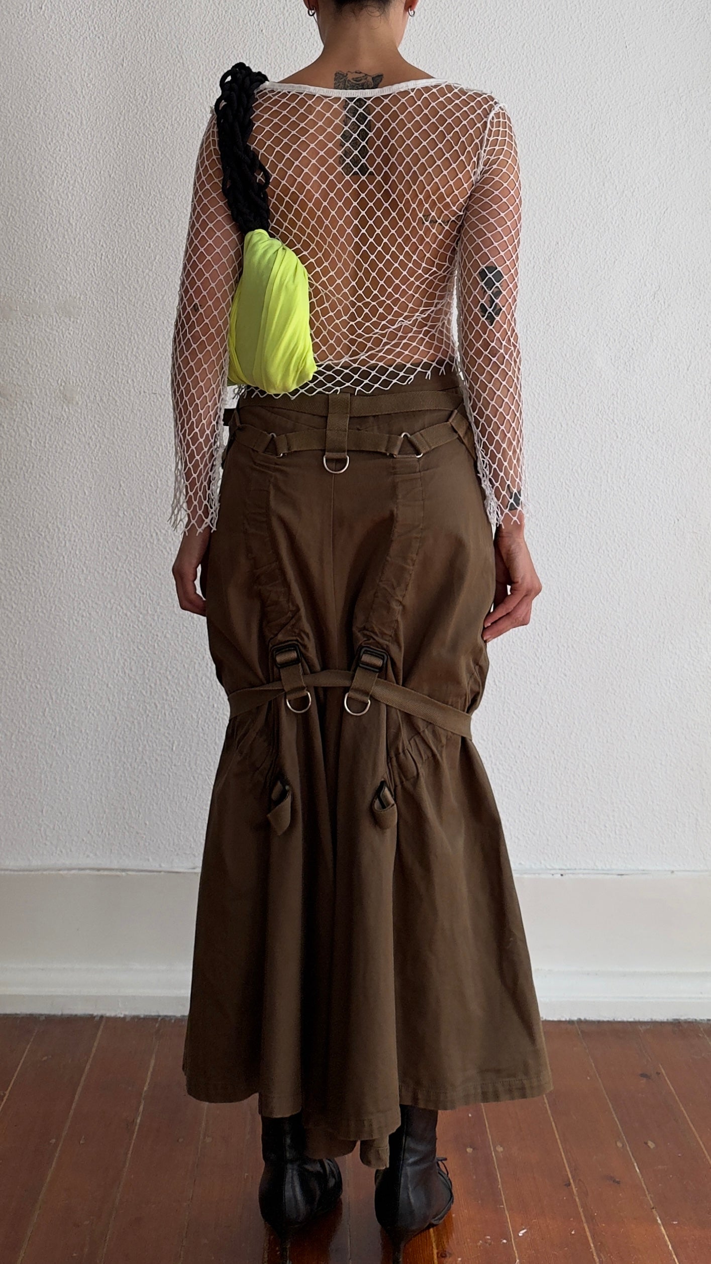 RARE 2002 JUNYA WATANABE BONDAGE SKIRT / W; 26"