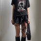 RARE 80S PAPER THIN THRASHED GRAPHIC T-SHIRT / UK 6-14 / MENS MEDIUM