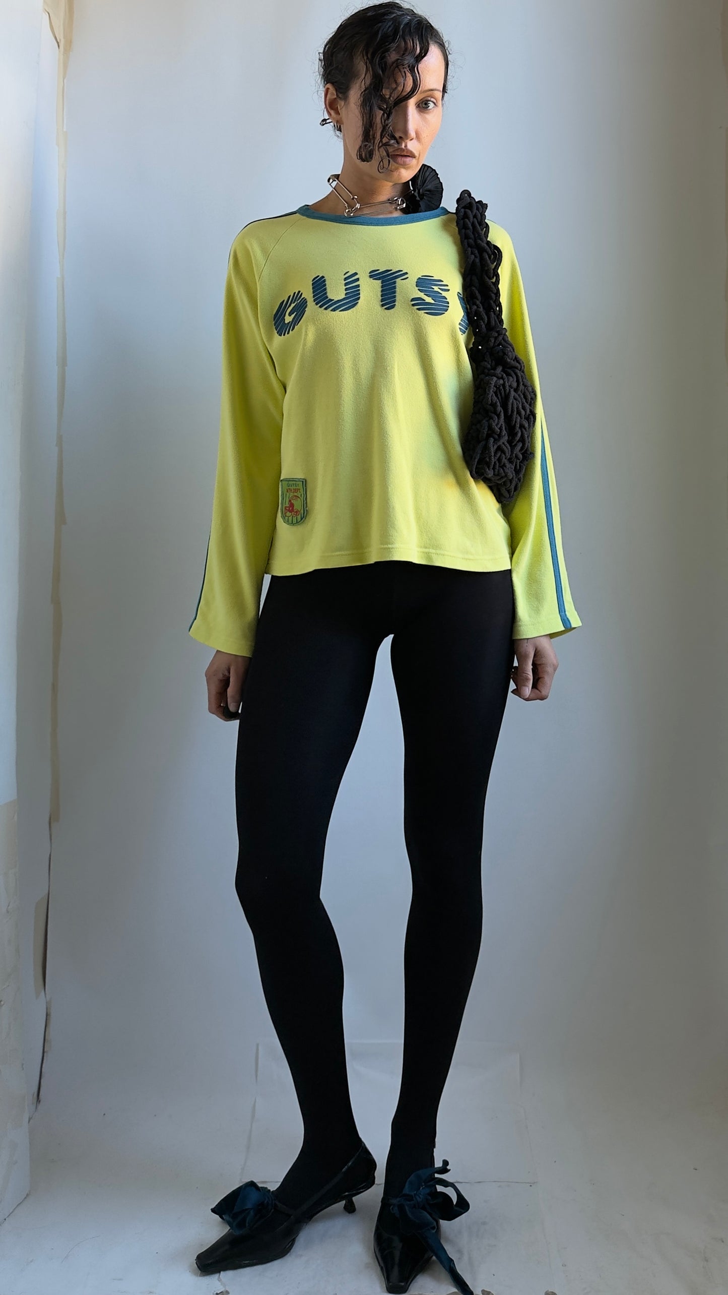 90S GUTSY PRINT NEON TOP / UK 6-10