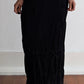 90S KAAT TILLEY SLINKY PLEATED KNIT MAXI SKIRT / UK 8-10