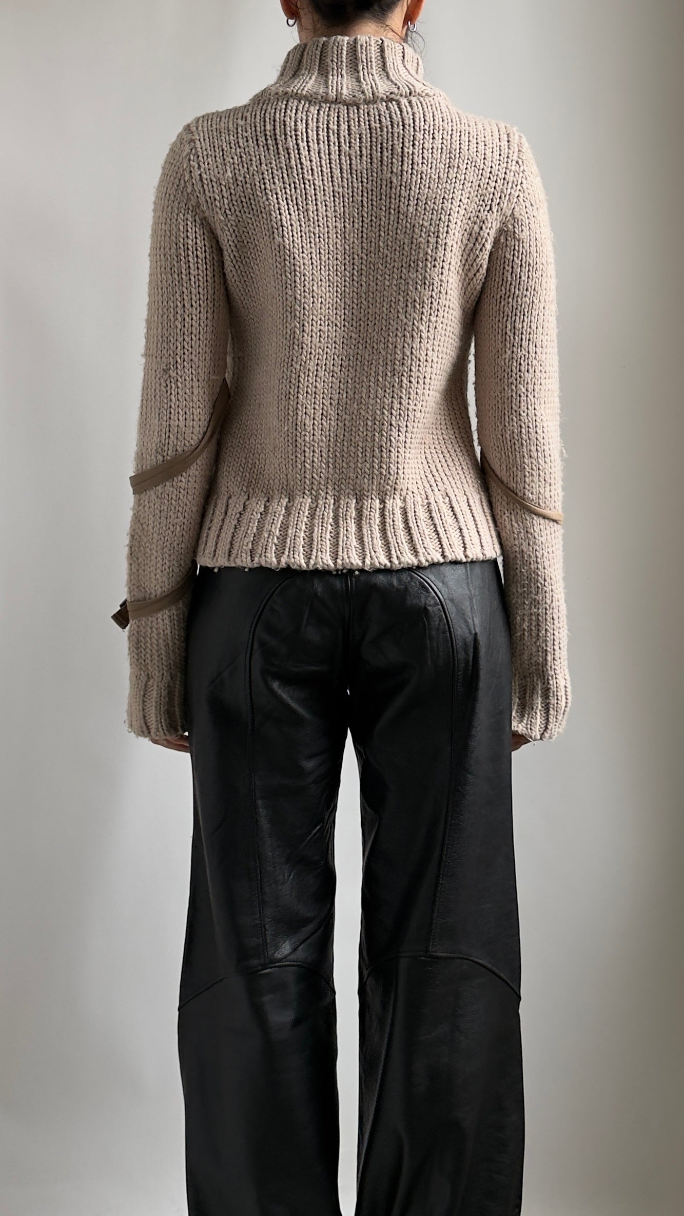 RARE 90S BONDAGE ZIP UP KNIT JACKET / UK 6-10