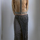 RARE LATE 70S SHEEPSKIN AND LEATHER CONTRAST JACKET / UK 6-10