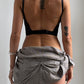 90S CALVIN KLEIN LOW BACK MINIMAL SHEER BRALET / UK 6