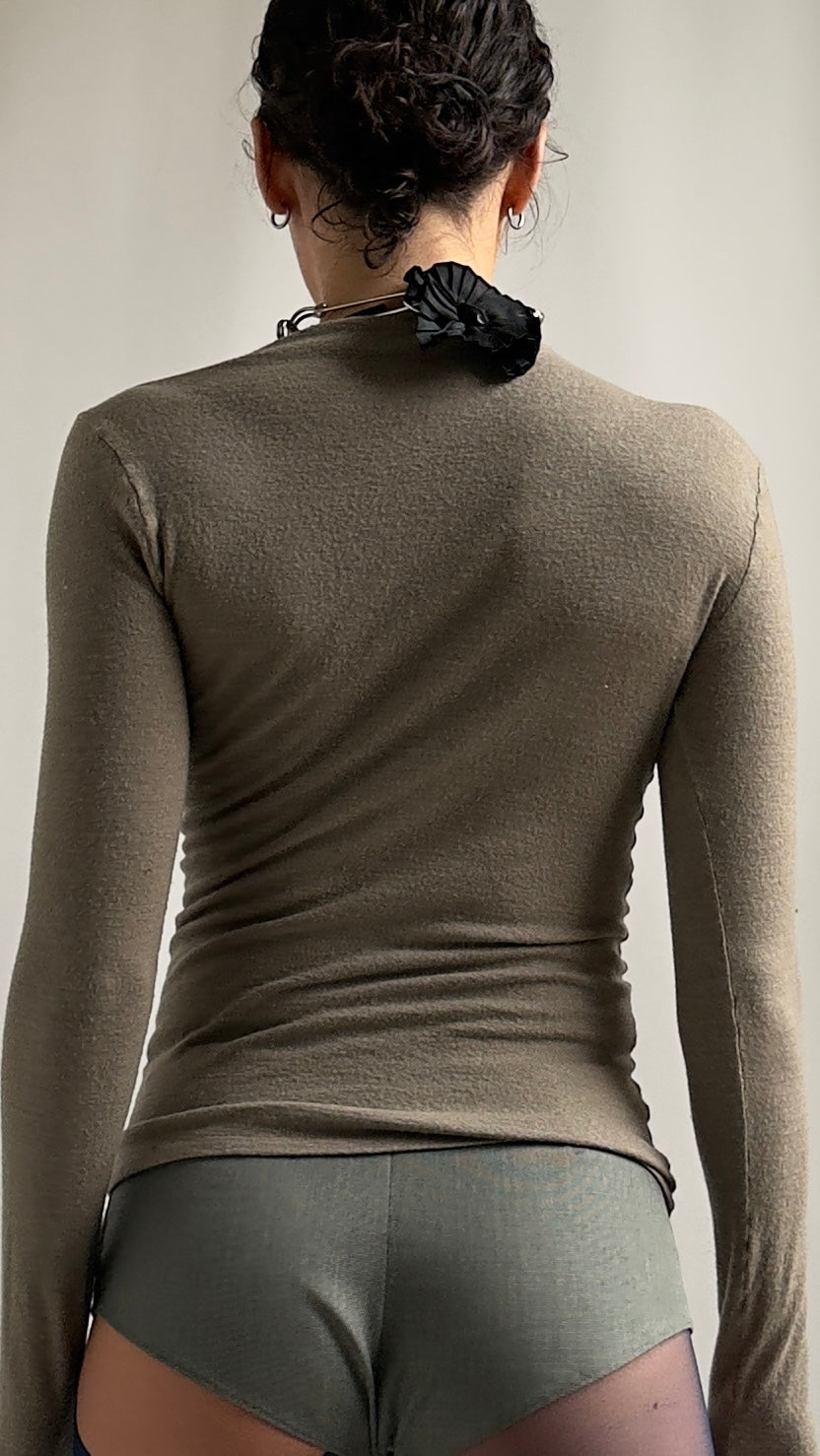 RARE LATE 90S PLEIN SUD HOOK AND EYE WOOL TOP / UK 6