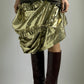 RARE EARLY 2000S COMME DES GARCONS DECONSTRUCTED FOIL SKIRT / W; 27"