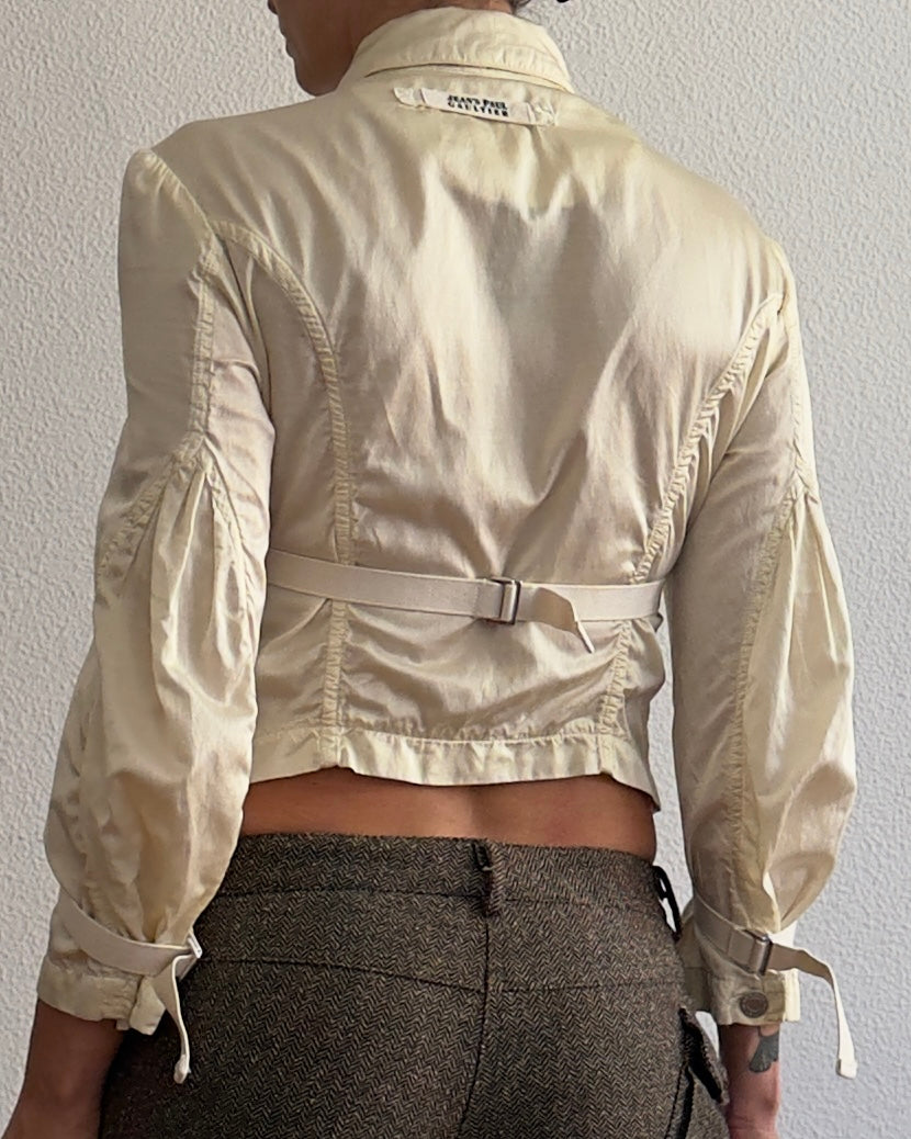 LATE 90S JEAN PAUL GAULTIER BONDAGE JACKET / UK 8-10