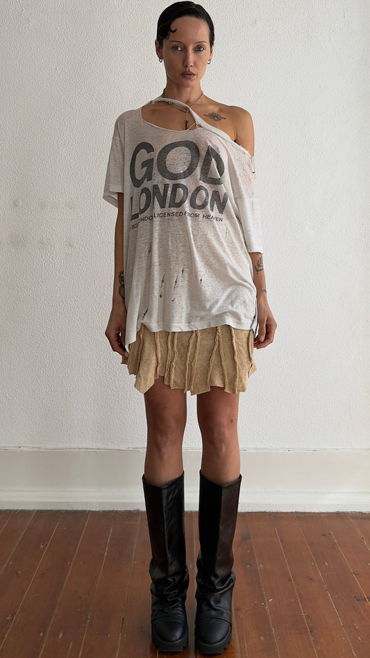 RARE 90S PLEIN SUD SCULPTURAL DECONSTRUCTED SKIRT / UK 6-10