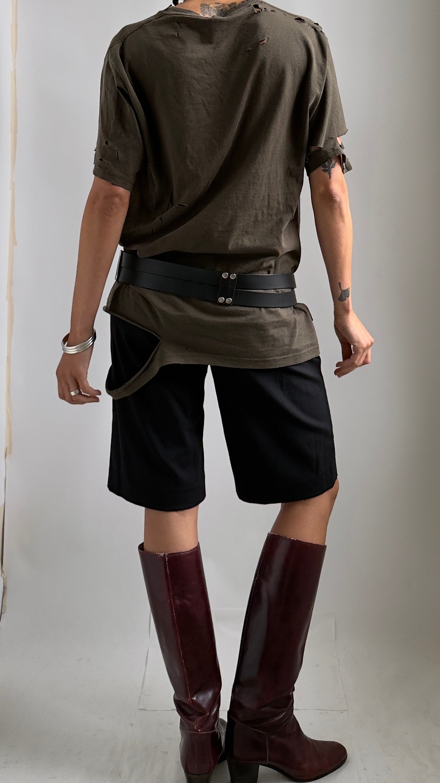 80S THICK BONDAGE STYLE BELT / L; 38.5-41.5"