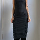 80S GATHERED FITTED DRESS / UK 6