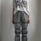 EARLY 2000S COMME DES GARÇON GINGHAM RUFFLE TROUSERS