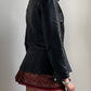 EARLY 2000S MARITHE FRANÇOIS GIRBAUD TAPESTRY PLEATED MINI SKIRT / UK 6-8