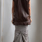 RARE 90S SUPER SOFT LEATHER OVERSIZED VEST / UK 6-10
