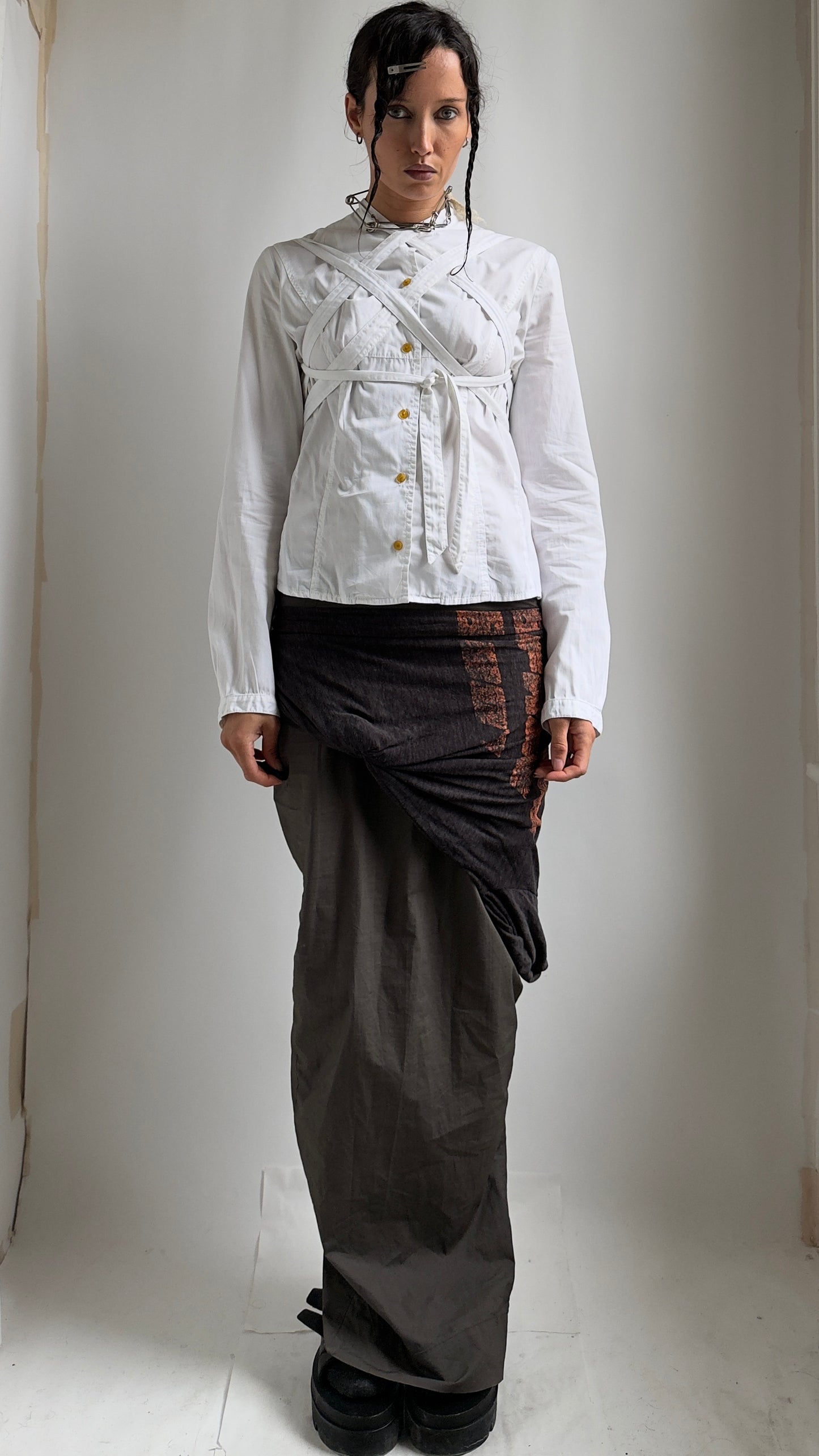 RARE 2007 VIVIENNE WESTWOOD BONDAGE SHIRT / UK 6-8