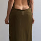90S PLEIN SUD SEMI SHEER BACKLESS PLUNGE DRESS / UK 6-8