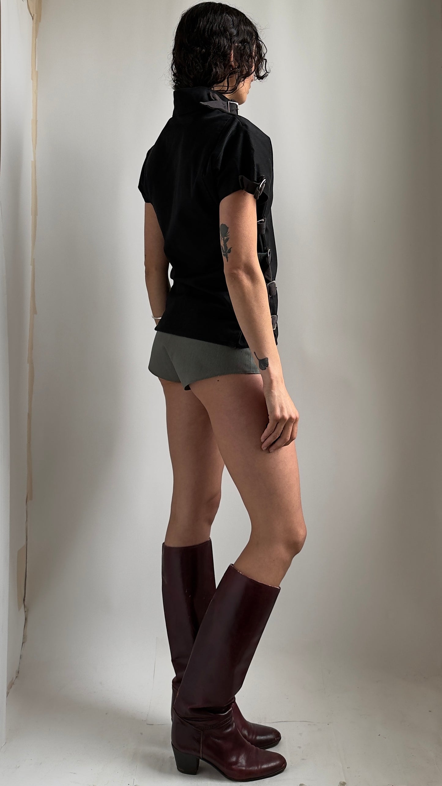 ULTRA RARE 70S BONDAGE TOP / UK 8-10