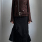 RARE 2011 JUNYA WATANABE FRAYED HEM WOOL BIKER JACKET / UK 6