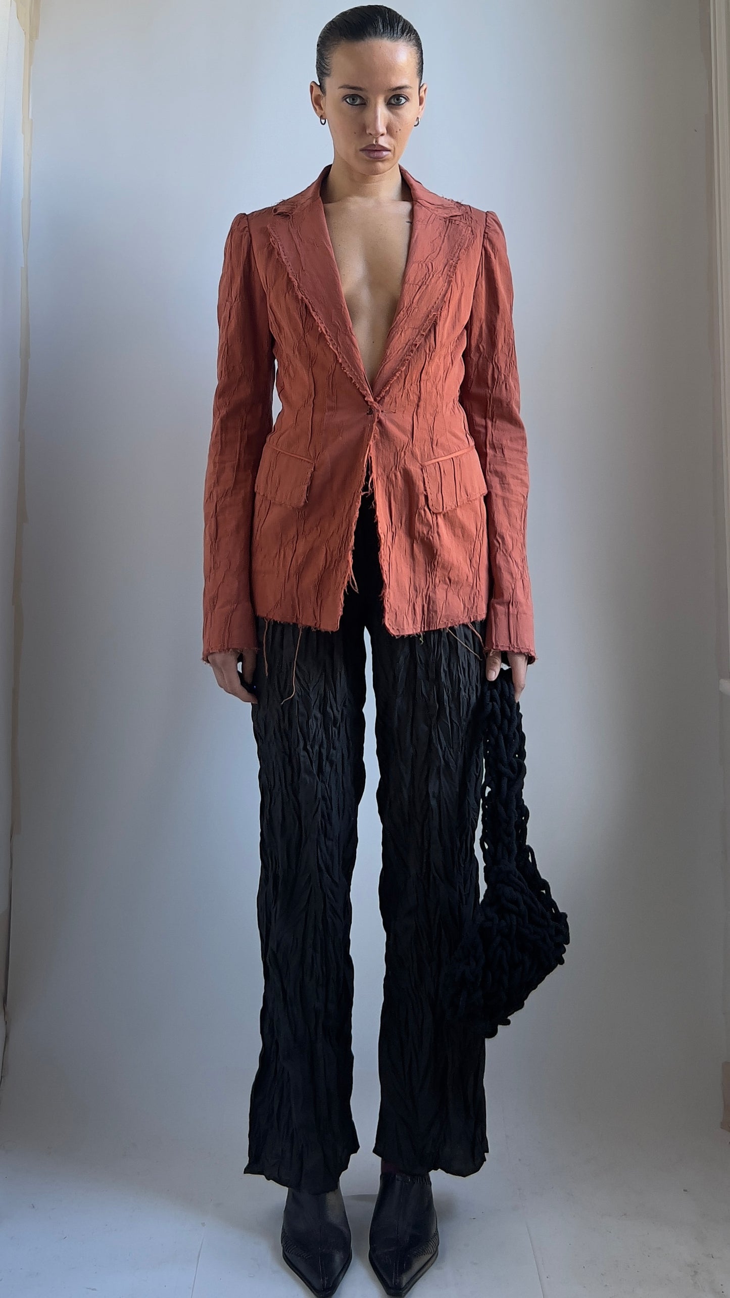 RARE 90S PLEIN SUD FAYCAL AMOR DECONSTRUCTED BLAZER / UK 6