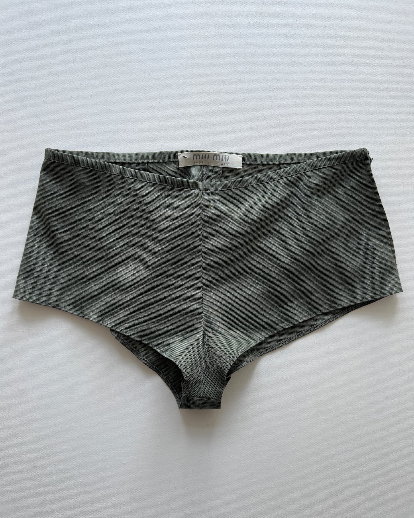 RARE SS 1999 MIU MIU MICRO SHORTS / UK 6