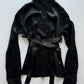 RARE AW 2003 JEAN PAUL GAULTIER SATIN BONDAGE SHIRT / UK 6-10