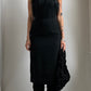 RARE 60S WIGGLE DRESS WITH HAIR TRIM