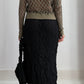 90S ISSEY MIYAKE TEXTURAL SKIRT / UK 6-10