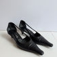 RARE EARLY 2000S PRADA SLINGBACKS WITH ELONGATED POINTED TOE / 36 / 3.5