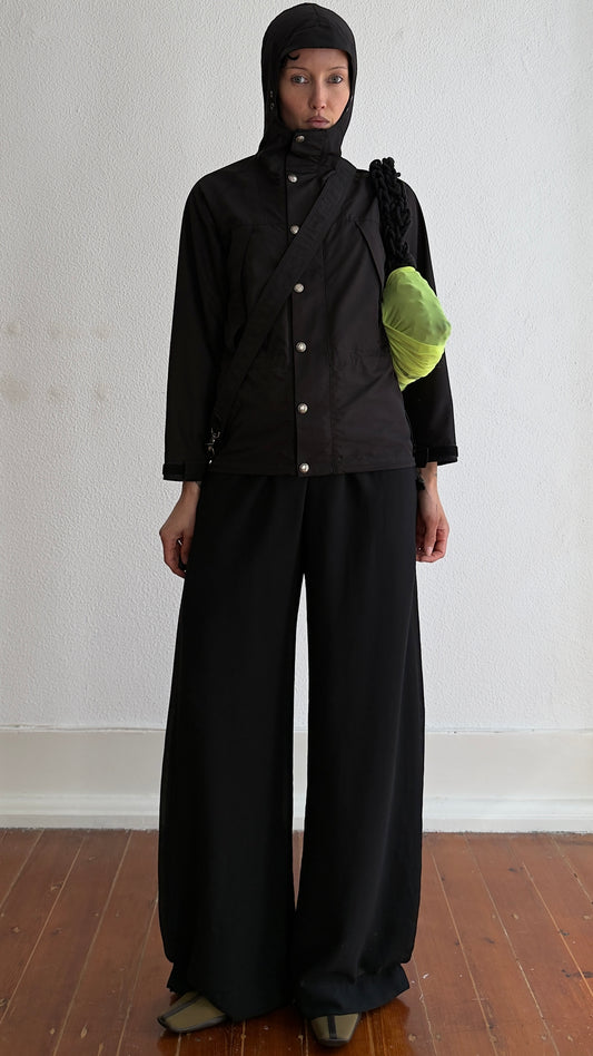 2004 JUNYA WATANABE TRANSFORMING BAG JACKET WITH HOOD / UK 6