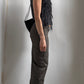 90S TEXTURAL MOCK NECK VEST TOP / UK 6-8