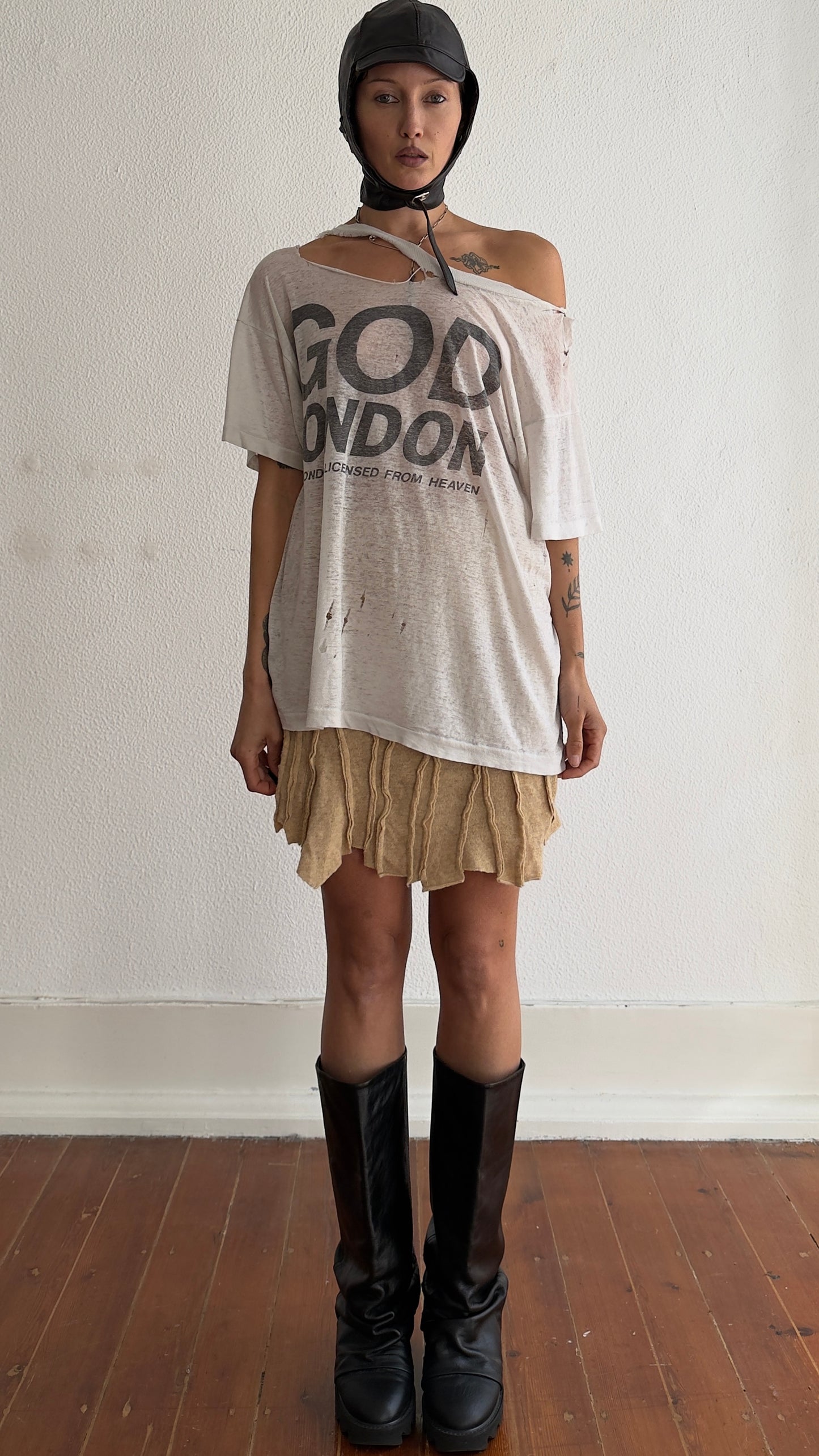 RARE 90S PLEIN SUD SCULPTURAL DECONSTRUCTED SKIRT / UK 6-10