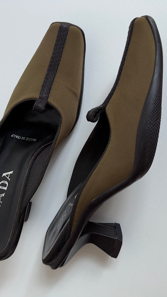 RARE FW 1999 PRADA MULES / 36.5 / 3.5 UK