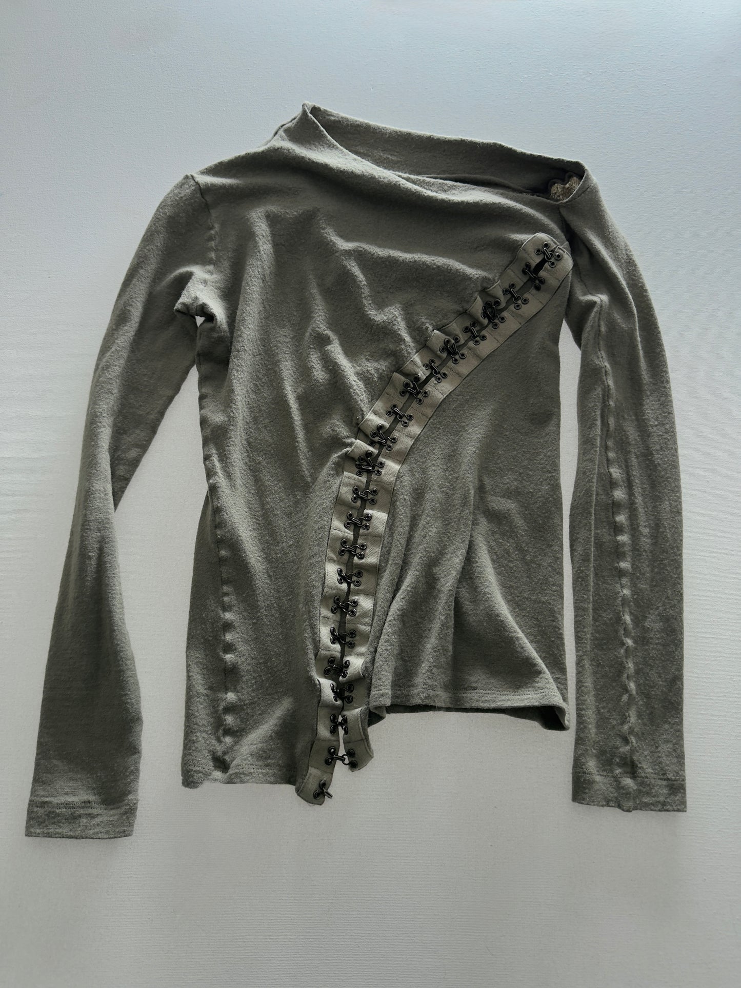 RARE LATE 90S PLEIN SUD HOOK AND EYE WOOL TOP / UK 6