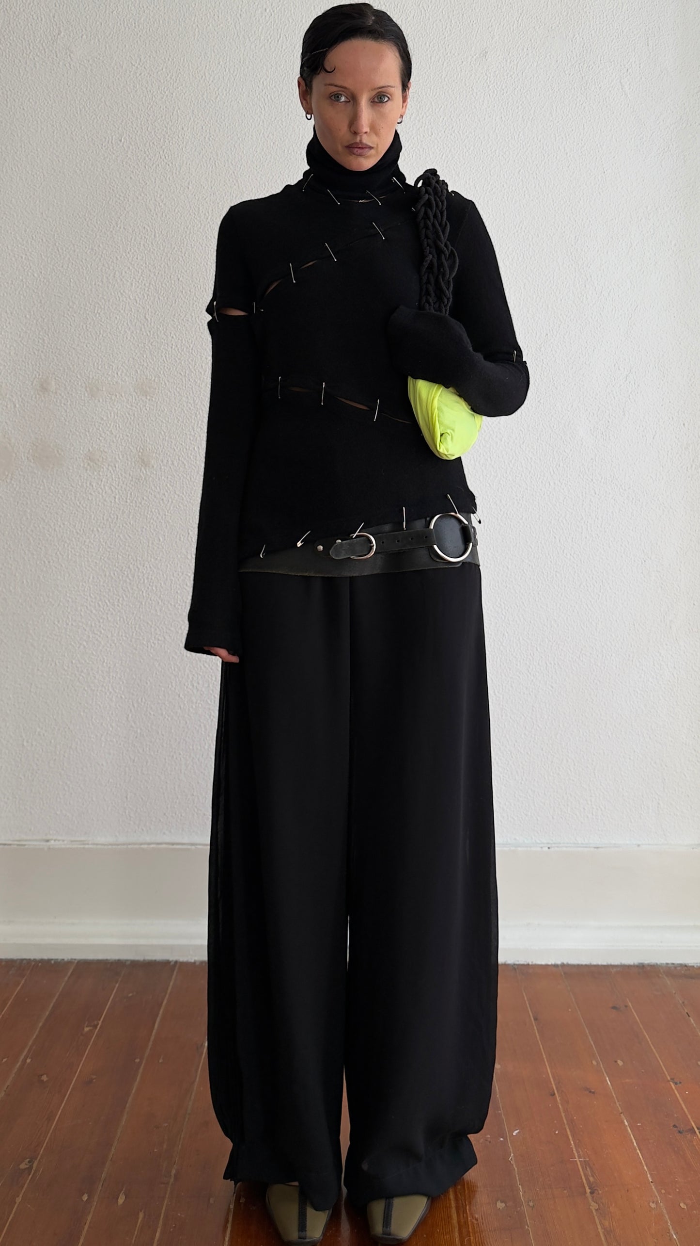 RARE EARLY 2000S PLEIN SUD SAFETY PIN DRESS / JUMPER / UK 8-10