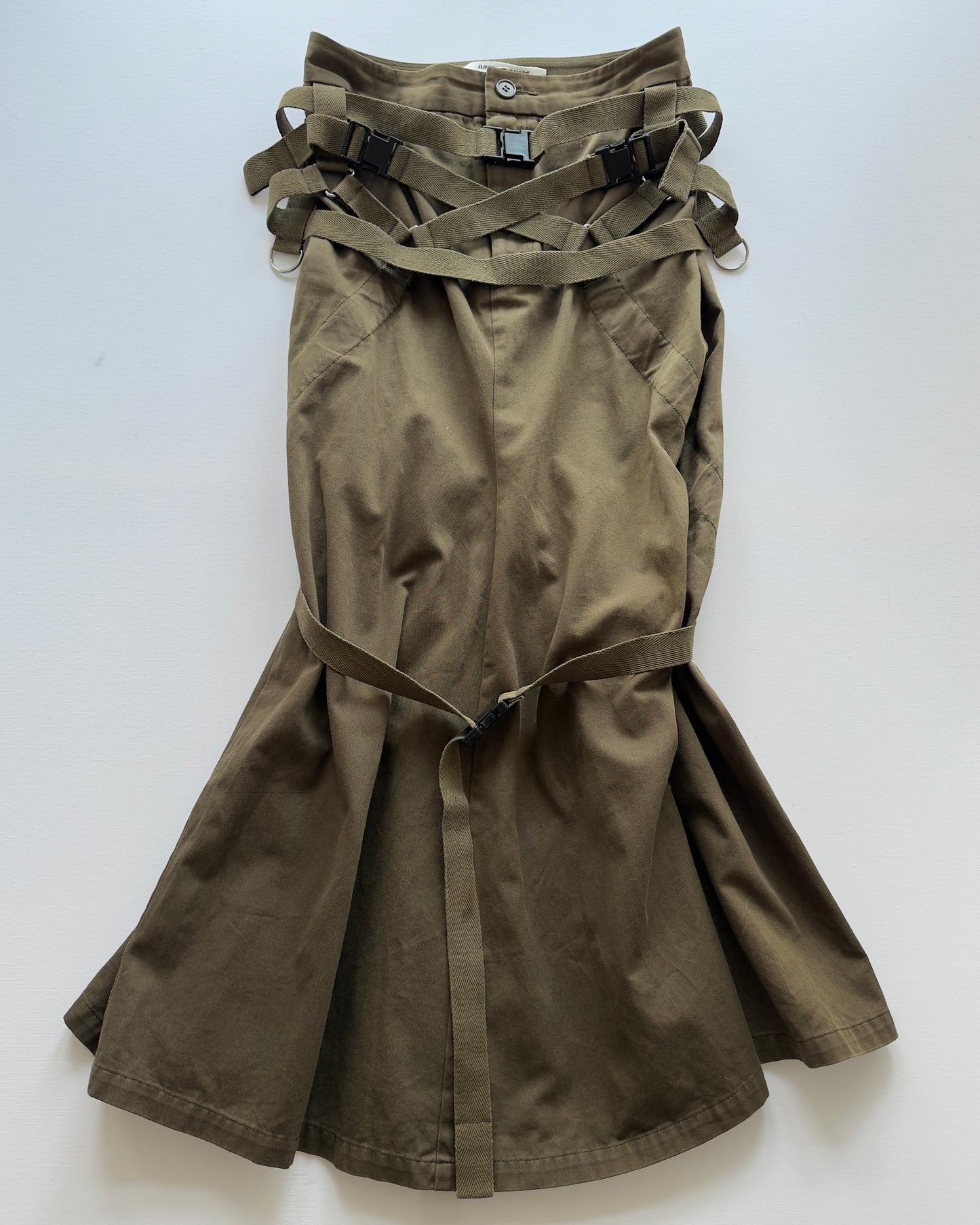 RARE 2002 JUNYA WATANABE BONDAGE SKIRT / W; 26"