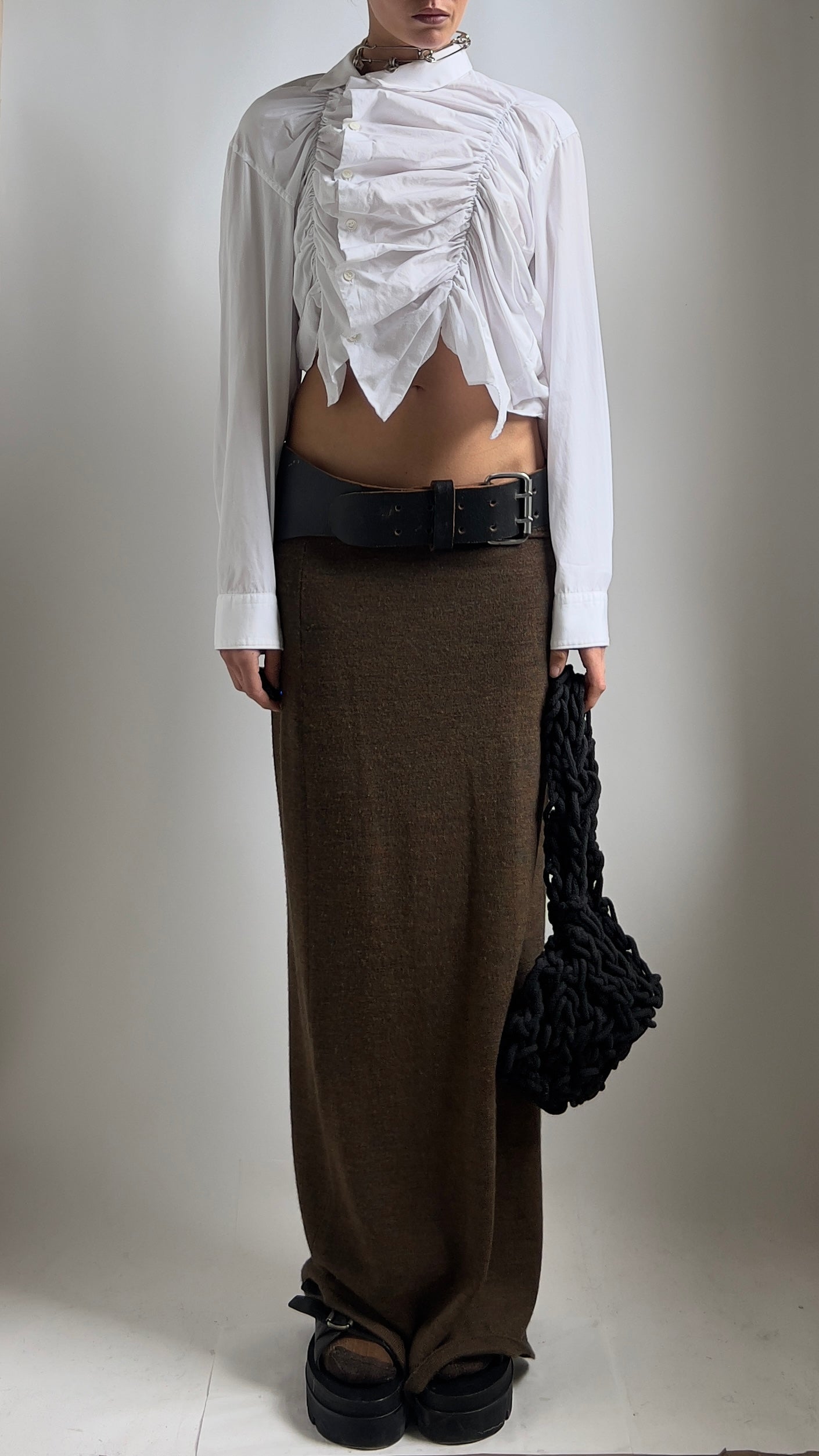 RUCHED COMME DES GARCONS SHIRT / M / UK 8-10