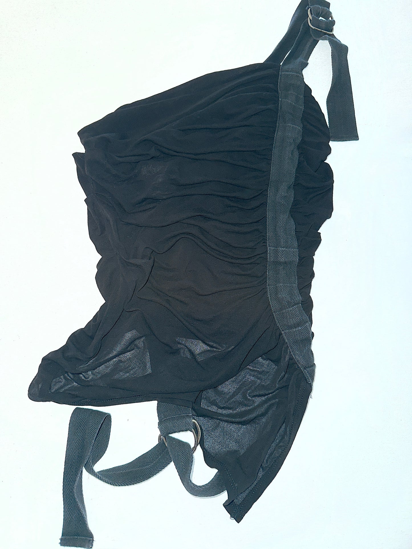 LATE 90S PLEIN SUD RUCHED HARNESS TOP / UK 6-8