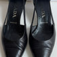 RARE EARLY 2000S PRADA SLINGBACKS WITH ELONGATED POINTED TOE / 36 / 3.5