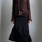 RARE 2011 JUNYA WATANABE FRAYED HEM WOOL BIKER JACKET / UK 6