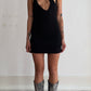 RARE 90S PLEIN SUD MINI DRESS WITH AVANT GARDE NECKLINE  / UK 8